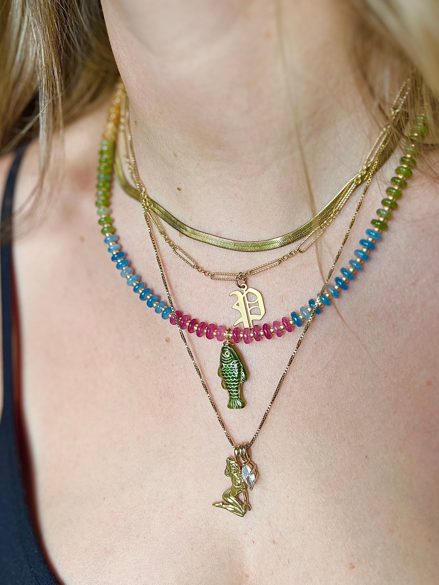 Rainbow Fish Necklace