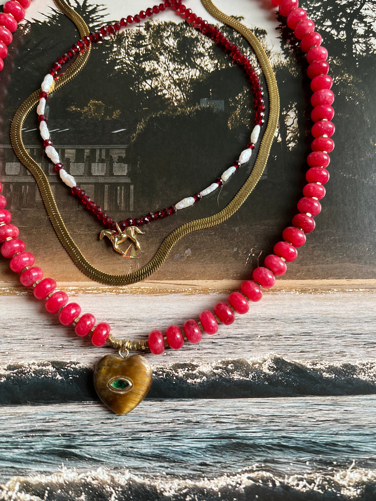 Cherry Heart Necklace (preorder)
