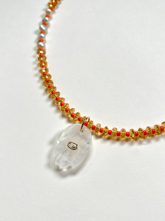 Citrine Mano Necklace