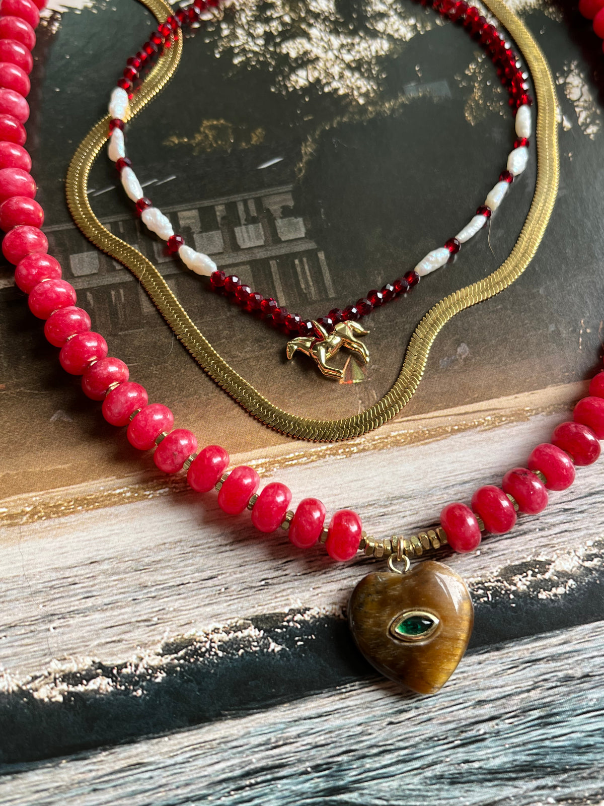 Cherry Heart Necklace (preorder)