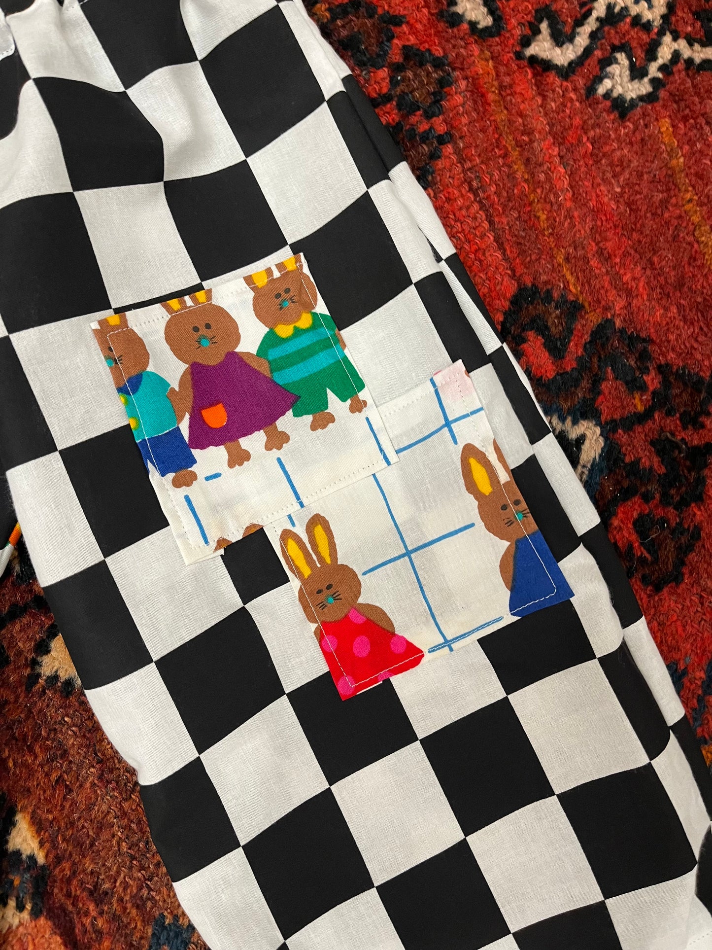 Indiana Play Pants -Bunny Check