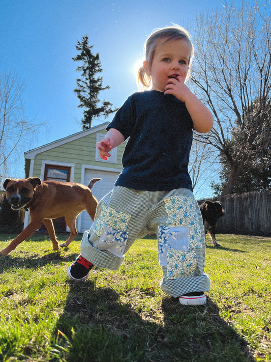 Indiana Play Pants- Cottage Rose